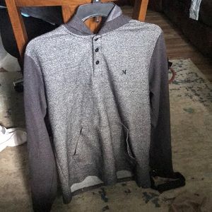 Hurley button hoodie